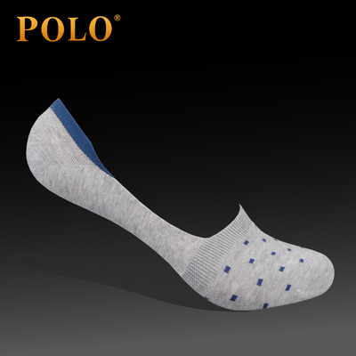 polo男袜子夏季薄款男士带硅胶防滑豆豆袜隐形袜船袜男夏运动袜