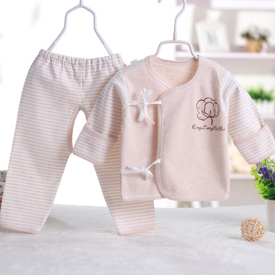 新生儿衣服纯棉0-3月 儿童内衣 宝宝和尚服婴儿内衣套装 一件代发