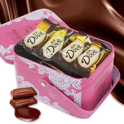 包邮 德芙DIY小礼盒铁盒装巧克力 生日礼物送男友女友生日礼物
