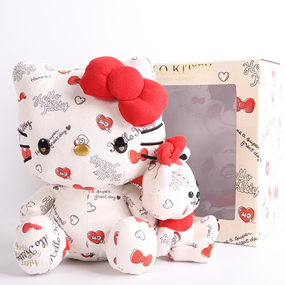 日本40周年限定Hello Kitty 礼盒毛绒玩具公仔玩偶生日礼物