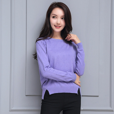 2016秋季新品女装毛衣 女士韩版时尚长袖针织衫上衣