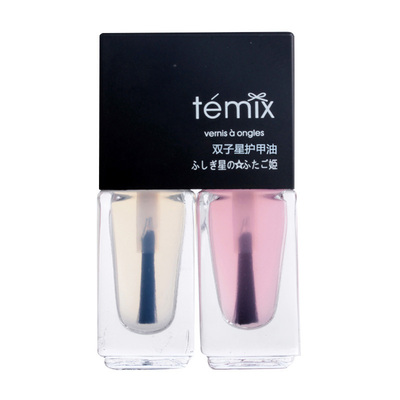 TEMIX双子星可剥指甲油 胶套装 环保水性美甲油 护甲油 亮油
