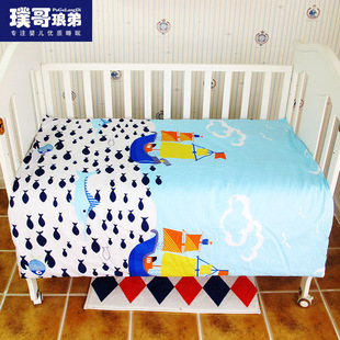 婴儿床上用品婴儿被套棉 新生儿被罩宝宝被套棉单件100*120