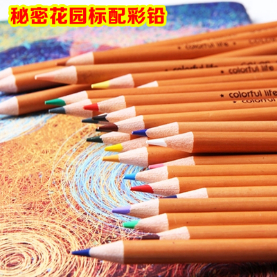 得力彩色铅笔18色24色36色48色学生秘密花园专用画笔彩铅瓶装彩铅