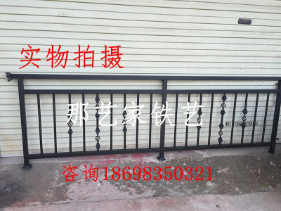 新款美式铁艺护栏飘窗护栏阳台围墙护栏楼梯扶手隔断护栏走廊栏杆