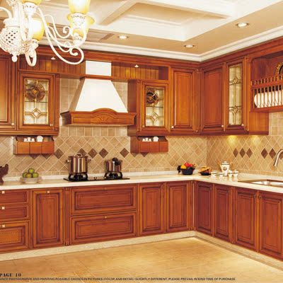 重庆实木橱柜定做欧式美式现代整体橱柜订做烤漆L形厨柜厨房定制