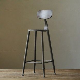 创意吧椅个性时尚高脚椅靠背酒吧凳简约现代高凳子北欧金属吧台椅