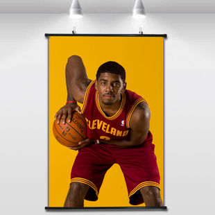 NBA骑士队凯里·欧文高清宣传海报卧室装饰挂画篮球明星墙贴壁画