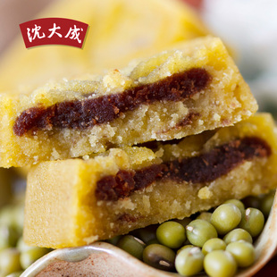 上海特产小吃老字号沈大成 绿豆糕 传统点心 糯米糕点零食绿豆饼