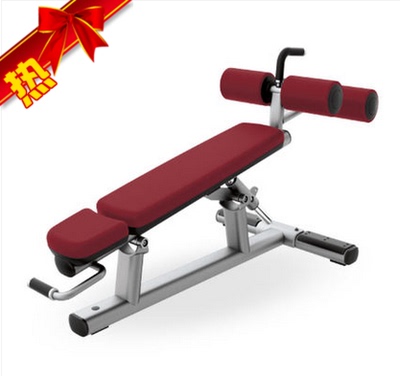 健身房商用可调式力量器材下斜腹肌板仰卧起坐板可调腹肌凳训练器