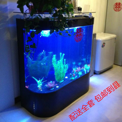 鱼缸水族箱 生态鱼缸玻璃 双圆角鱼缸 0.8米 1.1米 1.26米 免换水