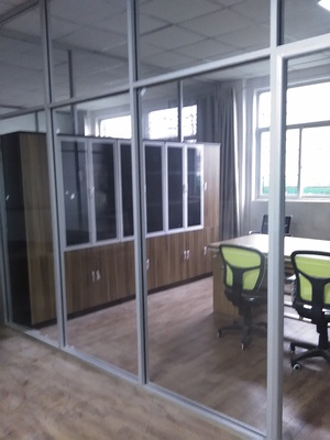 南京办公家具屏风高隔断隔间墙单双玻钢化玻璃百叶窗57 80款直销