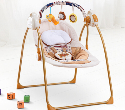 初生婴儿摇椅宝宝游安抚折叠躺椅儿童摇摇椅电动秋摇篮