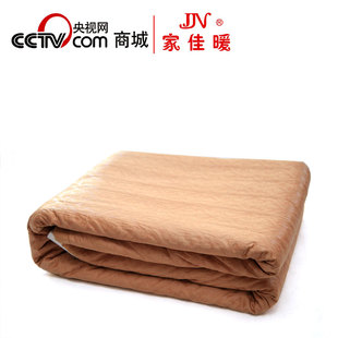 家佳暖高端棕印花水暖电热毯单人双人加厚安全调温水暖毯单毯包邮