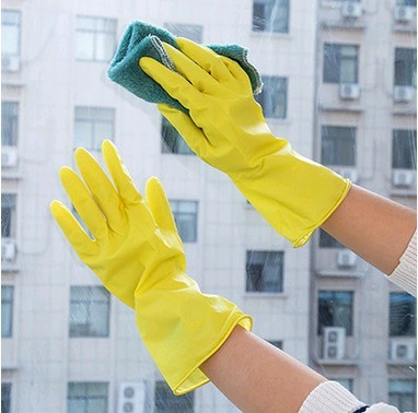 厨房护肤乳胶家务手套 防水耐用清洁洗衣洗碗家居手套