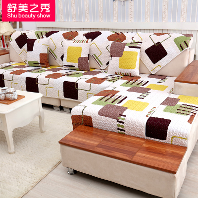 沙发垫布艺四季垫子防滑简约现代坐垫定做组合实木沙发巾沙发套棉