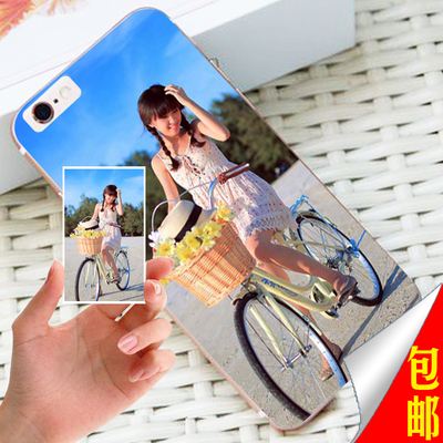 iphone苹果5s6s超薄硅胶手机套壳贴纸屏幕保护膜来图照片定制包邮