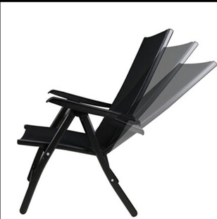 盟迪奥按摩垫专用折叠椅钢铁帆布沙滩椅休闲椅办公室睡椅便携家用