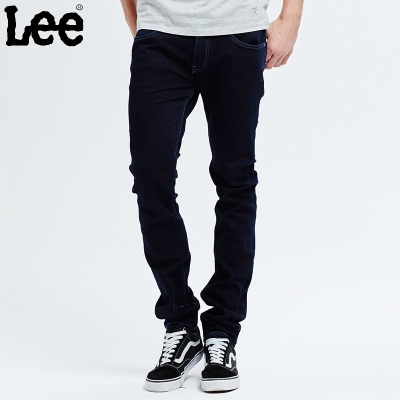 2016秋冬季款 Lee代购 男士中低腰修身窄脚牛仔长裤 LMS703V17898