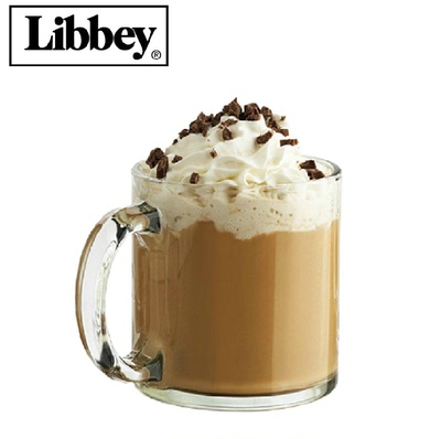 Libbey利比/Ocean进口玻璃杯咖啡杯带把果汁杯创意马克杯冰淇淋杯