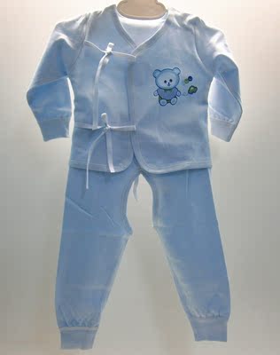 正品童致童装男女童婴幼儿内衣套装宝宝秋冬季单层厚棉款系带套装