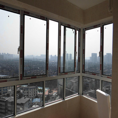 武汉铝合金门窗封阳台 中空隔音玻璃落地窗  移窗  推拉窗