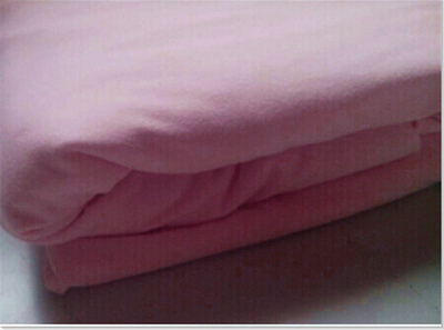 粉红色纯棉针织棉精梳棉面料 针织汗布面料单人双人被套 被罩床品