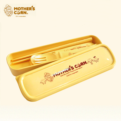 韩国进口MOTHER’S CORN儿童餐具环保玉米淀粉餐具盒套装品牌特价