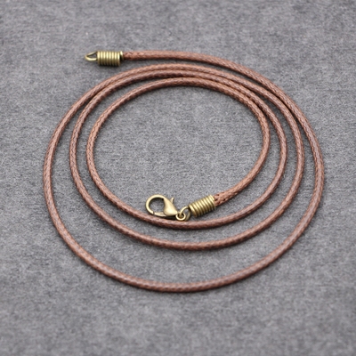 【2条装】65cmDIY咖啡色毛衣链吊坠配绳 绳子 男女项链绳长毛衣链