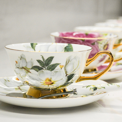陶瓷创意咖啡杯 欧式骨瓷咖啡杯碟套装 英式咖啡杯 下午茶 茶具