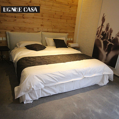 领誉跨界 韩式布艺床可拆洗小户型双人床1.5 1.8米简约现代储物床