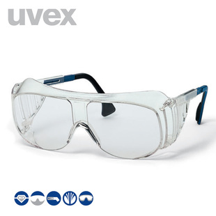 优唯斯UVEX 防雾防护眼镜 实验室安全眼镜 防冲击护目镜 外罩眼镜