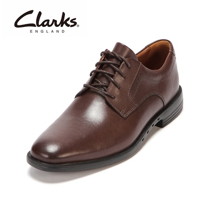 clarks正装男鞋Unbizley Plain商务德比鞋真皮鞋子科技鞋垫16新品