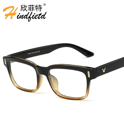 新款潮人眼镜框架8084 V字眼镜架 配镜眼镜框架 时尚平光镜