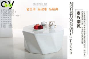 时尚现代简约客厅　白色烤漆创意椭圆形宜家桌子　小户型茶几特价