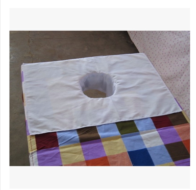 美容熏蒸按摩spa专用洞巾床单 趴巾 纯棉美容院床罩床头洞巾垫单