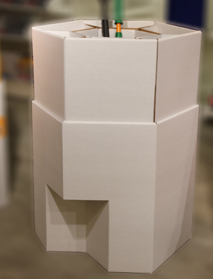定制食品纸展示架 堆头式纸货架 纸陈列架 纸质展示架 一个起做