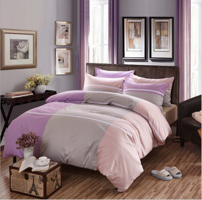 纯棉简约纯色四件套全棉床品双人婚庆床单被套床上用品1.82.0米床