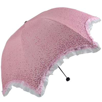 天堂伞 黑胶防紫外线晴雨伞太阳伞 蕾丝蘑菇伞遮阳伞 浩瀚星空