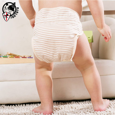 新生婴儿隔尿纱布兜裤有机纯天然彩全棉防水透气宝宝可洗防漏薄凉