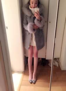 非代购5way羊毛拉链大衣灰色sm白色2015年冬季51%(含)-70%(不含)