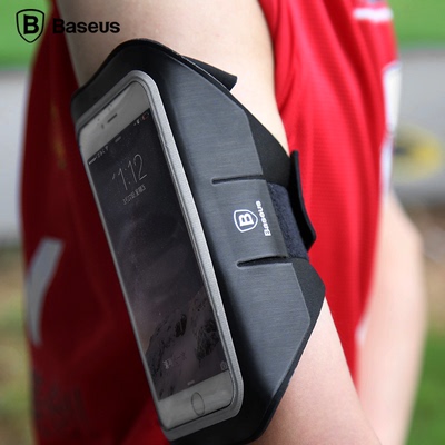 倍思 跑步手机袋手腕手臂包iphone6 plus苹果6s运动臂带健身装备