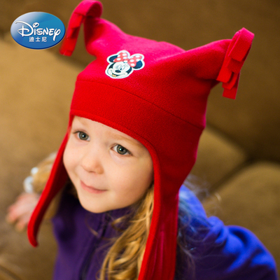 Disney/迪士尼婴幼儿帽子秋冬季套头保暖冬天男女宝宝护耳雷锋帽
