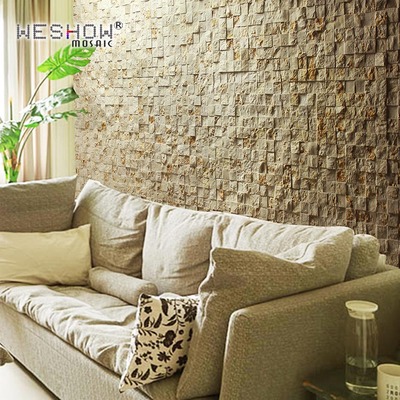 华铄大理石材马赛克背景文化石电视沙发 背景墙 瓷砖自然面71230