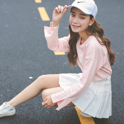 韩版女装2016年秋季新款长袖t恤女打底衫女新品