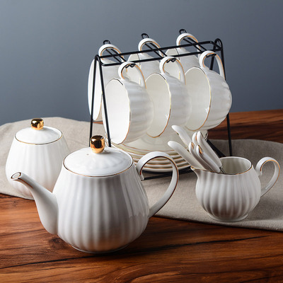 典雅简约骨瓷咖啡杯 欧式陶瓷 下午茶具花茶杯具 陶瓷杯咖啡杯