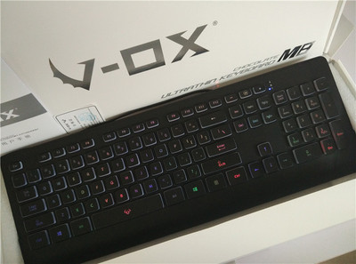 原装V-OX M8巧克力键盘电脑笔记本超薄静音全彩发光七彩背光键盘