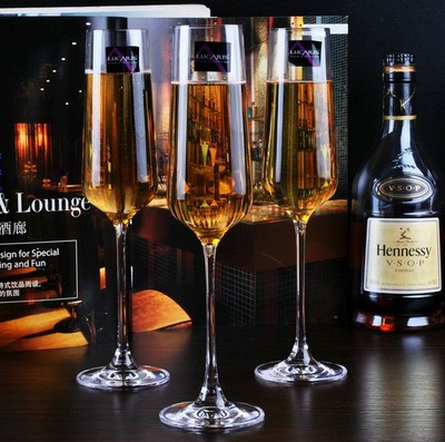 正品泰国lucaris进口无铅水晶红酒杯子笛形香槟杯高脚杯气泡酒杯