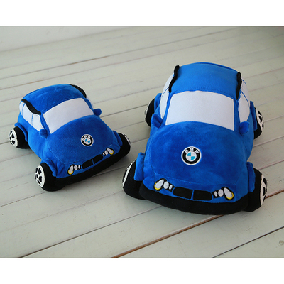 新款创意小汽车毛绒玩具特价包邮可爱宝马小汽车公仔儿童抱枕靠垫
