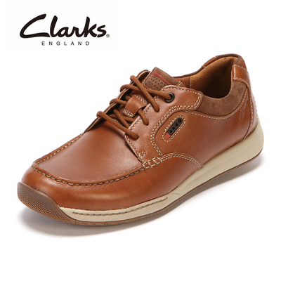 clarks休闲男鞋Javery Time系带运动皮鞋子英伦舒适透气16新品